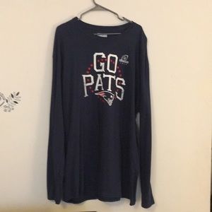 LONG SLEEVE T SHIRT PATRIOTS 2XL
